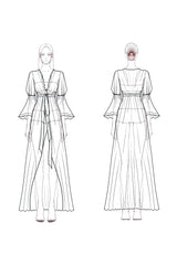 Vacation Casual Dress White Lace Deep V High Slit Maxi Dress