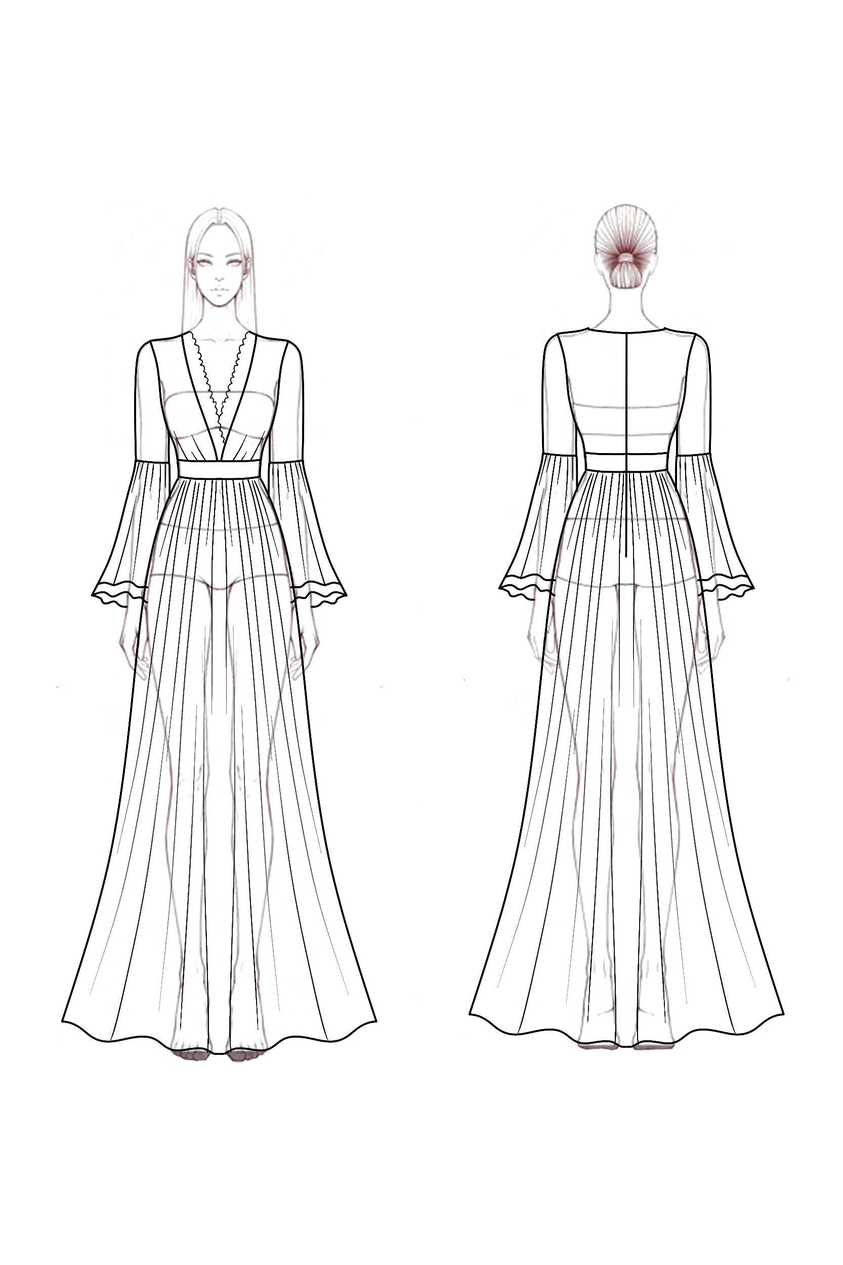 Bohemian Swing Dress Red V Neck Lace Maxi Dress