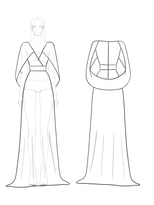 Formal Evening Fringe Dress Gold Sequin V Neck Cape Maxi Gown