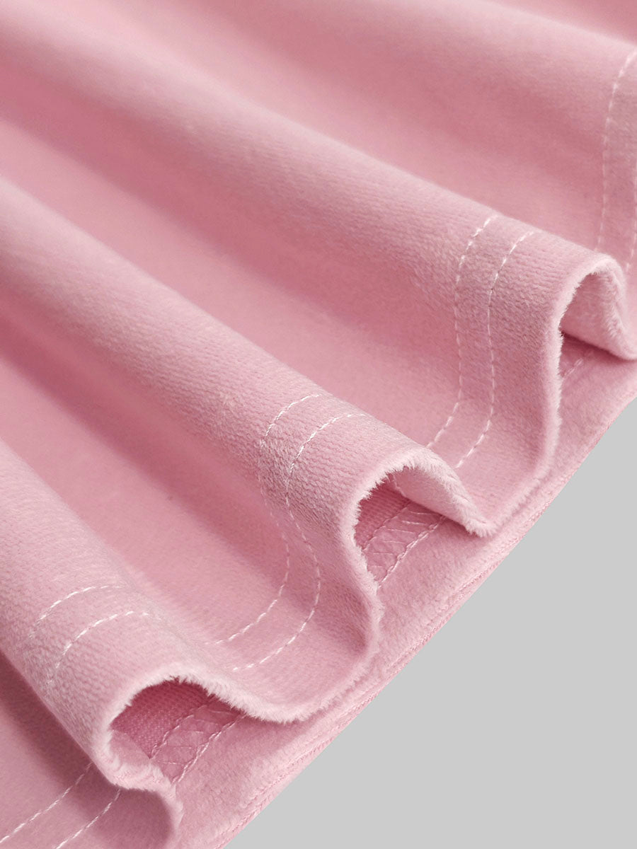 High Waisted Elasticity Pleated Pockets Solid Color Skirts Bottoms