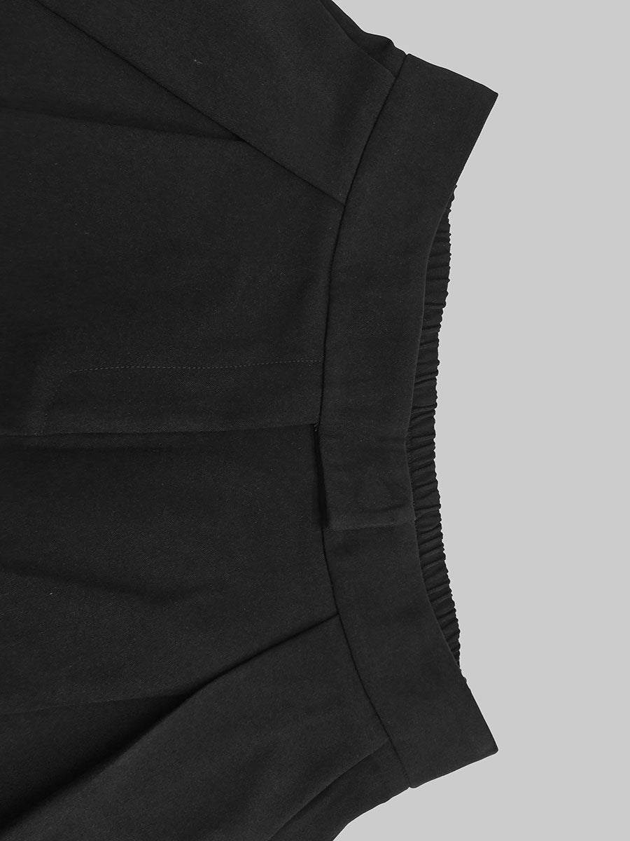 High Waisted Loose Pleated Solid Color Pants
