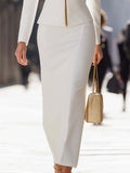 Bodycon High Waisted Solid Color Skirts Bottoms