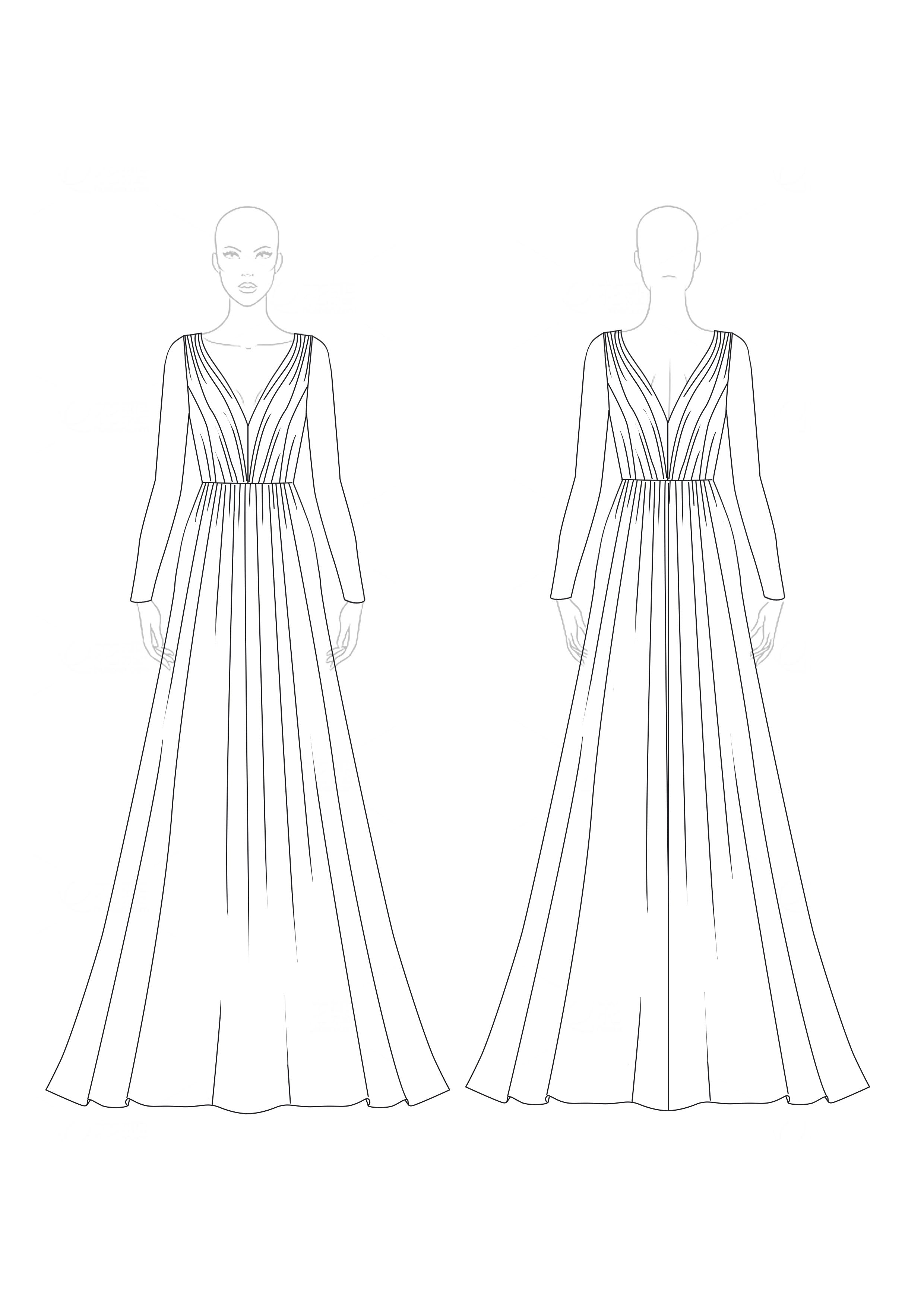 Evening Formal Sparkling Dress Green Deep V Mesh Long Sleeve Maxi Dress