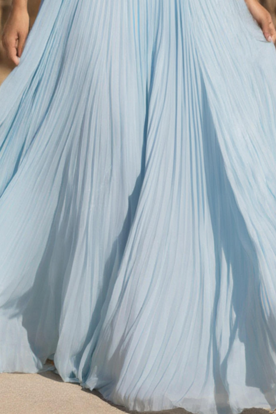 Bohemian Vacation Dress Blue Spaghetti Strap Maxi Dress