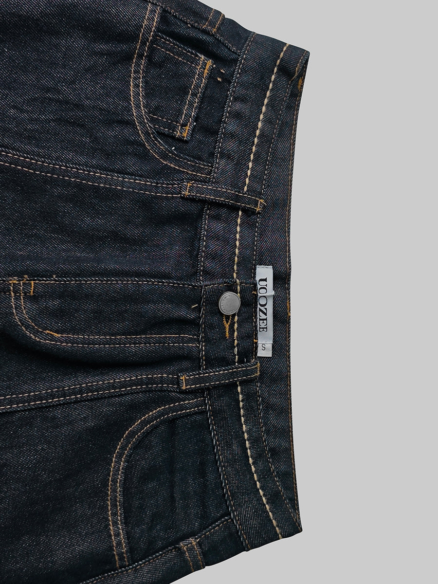High Waisted Wide Leg Pockets Jean Pants Bottoms